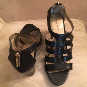 Bandolino black high-heeled sandals 9.5